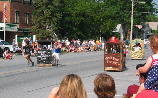 Outhouse Race, Bristol Vermont Fourth of July